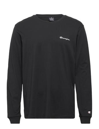 Long Sleeve Crewneck T-Shirt T-shirts Long-sleeved Musta Champion