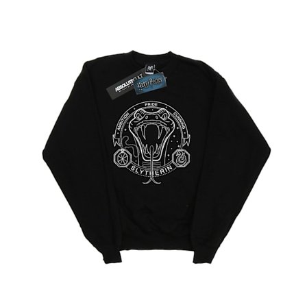 Harry Potter Pojkar Slytherin Seal Sweatshirt 5-6 År Svart
