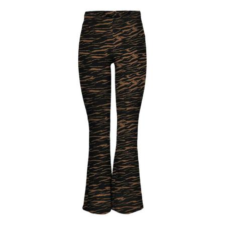 Only, Ova flared pants cs jrs toasted coconut/rebe Zwart, Dames, Maat:S