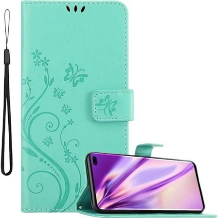 Coque för Samsung Galaxy S10 PLUS Housse i TURKOS BLOMSTER Etui Case Cover Skydd Blomster Plånbok Wallet