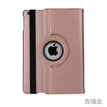Kotelo iPad mini 4/5 ruusukulta litsi kuvio pyörivä tuki säädettävä lepotila jalusta