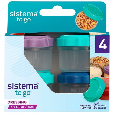 Sistema Minibox Dressing To Go 4x35 ml, Tøj & Bolig, Opbevaring & Organisering, Opbevaringsbokse