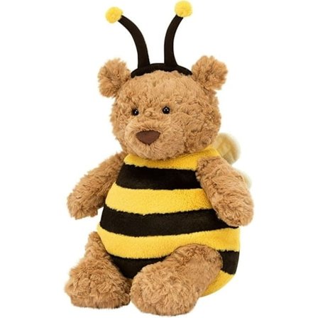 Sød Bi Bjørn Dukke 25 cm Bartholomew Bjørn Humle Plysdukke Fuzzy Humlebamse Plyslegetøj Kawaii Gaver