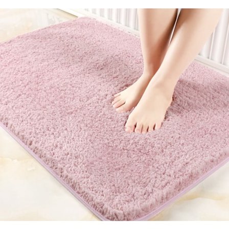 Tykke gulvmåtter, husholdningsabsorberende måtter til badeværelser, skridsikre måtter (Rose 3 cm tyk, 40 cm × 60 cm)