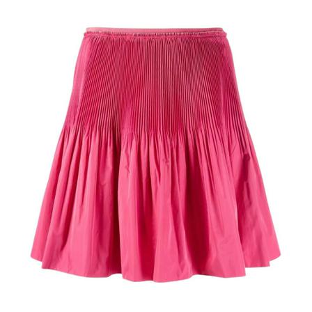 RED Valentino, Pleated taffeta skirt Różowy, Kobieta, Rozmiar: S