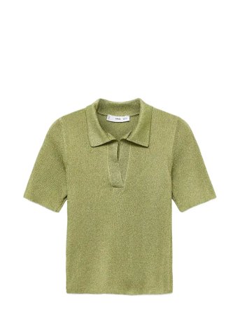 Mango | Lurex Polo Neck Sweater | M