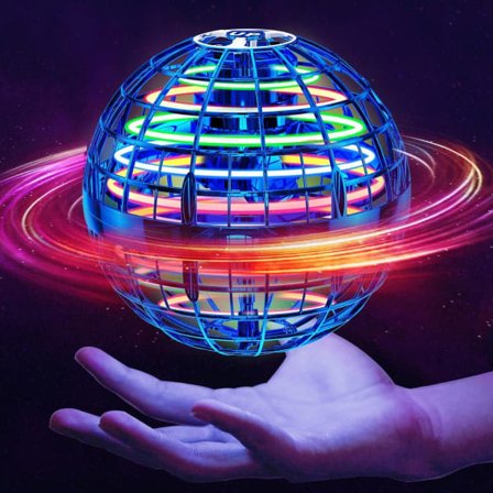 Unisex Lentävä Pallo Bumerangi Spinner Lelu, Mini UFO Drone, LED Hover Pallo, Syntymäpäivälahja Lapsille, Aktiivinen Leikki Sisällä Ulkona, Ladattava 