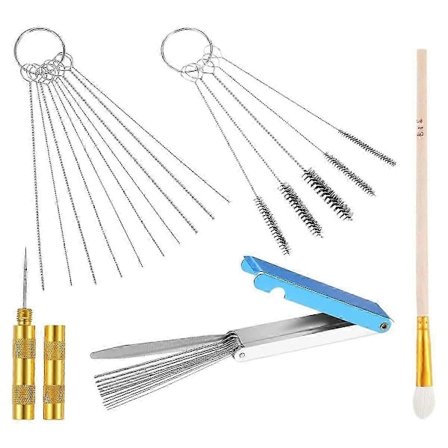 Karburator Rensesæt, Karburator Dyse Renseværktøj kompatibelt med Motorcykel ATV Knallert Svejser