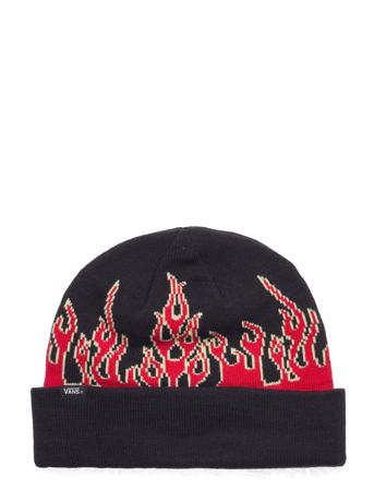 Up In Flames Beanie Accessories Headwear Hats Beanies Svart VANS*Betinget Tilbud