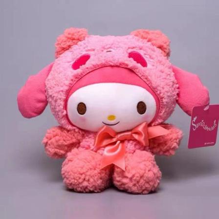 Kawaii Sanrio plysjleker utstoppede dukker kreative søte Kuromi Melody Cinnamoroll utstoppede leker for barn jenter gavedekorasjon [DB] B