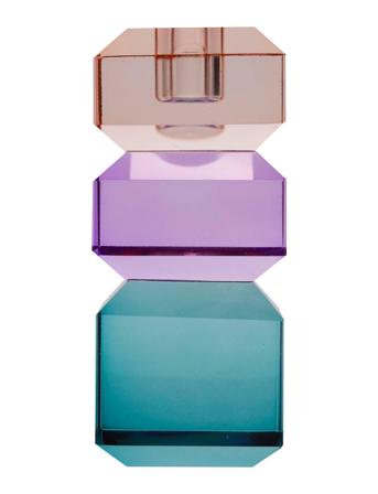 Crystal Candle Holder Home Decoration Candlesticks & Lanterns Candlesticks Blue C'est Bon