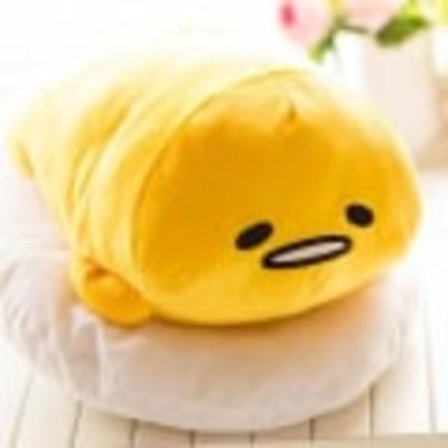 Yh-50*40cm Gudetama laiska muna pehmolelu muna keltainen kyljellään