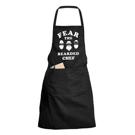 Fear The Bearded Chef - Förkläde - Svart