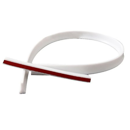 Bruse Dør Dæmning Vand Stopper Sammenklappelig Bruse Tærskel Vand Barriere Vandtæt Strimmel-2m-hvid