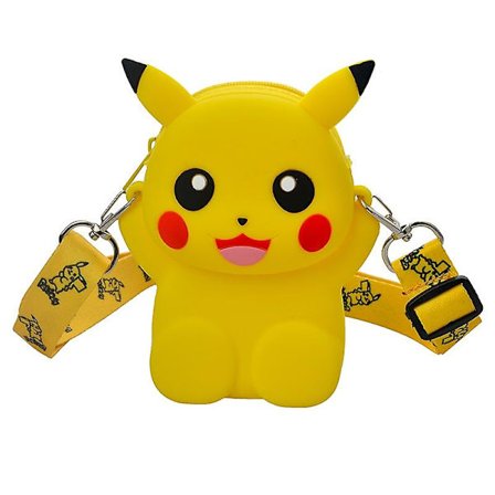 Pikachu Silikon Coin Crossbody-väska