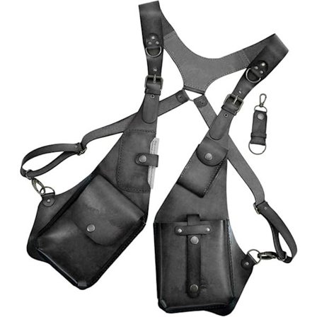 Läder Anti-stöld sele Justerbar sele plånbok Medeltida Retro,Underarm axelväska plånbok, Justerbar PU läder dold förpackning