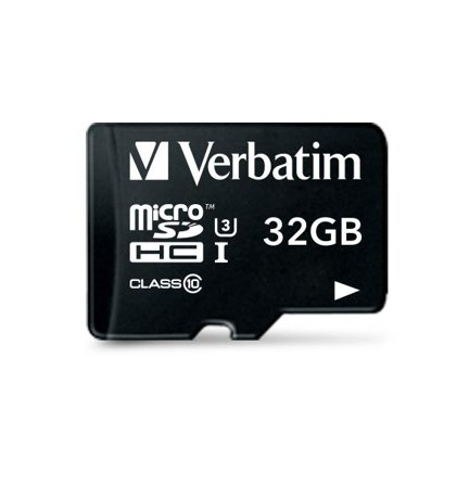 Verbatim PRO - Flashminnekort (SD-adapter inkludert) - 32 GB - UHS Class 3 / Class10 - 300x/600x - microSDHC UHS-I