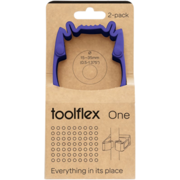 Hållare med väggadapter Toolflex ONE 2-pack Lila*