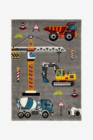 KM Home - Børnetæppe Atlas - Beige - Børnegulvtæpper - 120X170 - Fra Homeroom