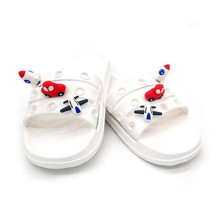 6 stycken 3D transport-prydnader sandaler träskor, skocharm,