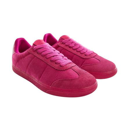 Mango Sort/hvide sneakers i læder Pink, Dame, Størrelse: 39 EU