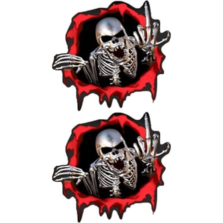 Moottoripyörän kallo-tarrat Kallo-auton tarra Auto-puskuritarra S