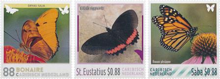 Caribisk Nederlandene 2015 - 3 forskellige frimærker - Postfrisk