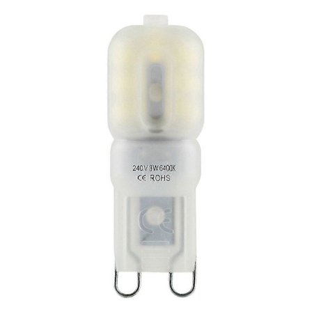 LED-lampa G9 LED Kristall Krämvit Hölje Lampa 240V 3W 3000K Lampa