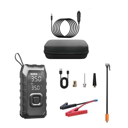 Stake Enkelt Køretøj Krise Enhed 150PSI Pumpe og 1500A Batteri Jumpstarter