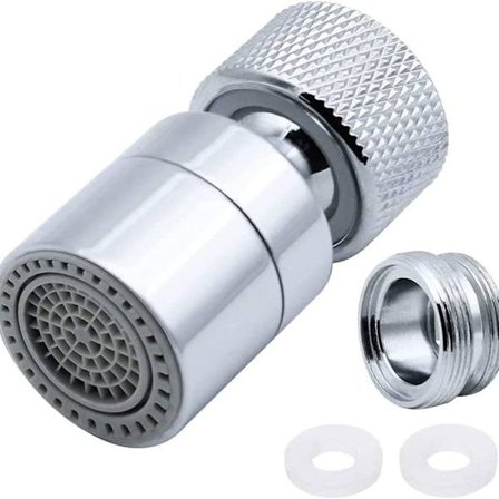 Duschhuvud med justerbar booster med slang