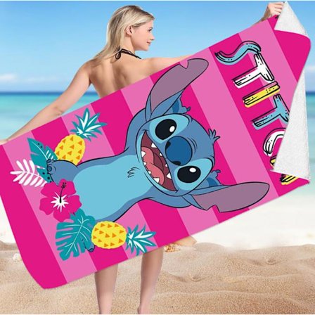 Stitch Mikrofiber Strand Badehåndkle for Voksne Kvinner Menn Barn Gutt Jente C