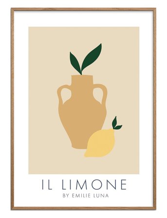 Poster & Frame Emilie Luna - Il Limone 02 - Multi/patterned - 50X70CM