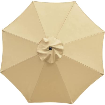 Parasolbeskyttelse, 8 ribben, 3 M, Vandtæt, Anti-UV, Udskiftningsstof, Beige