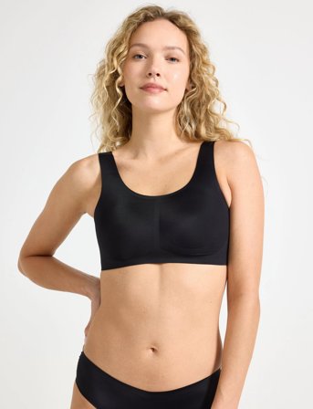 Lindex Bra Svea U Neck Top - Black - M