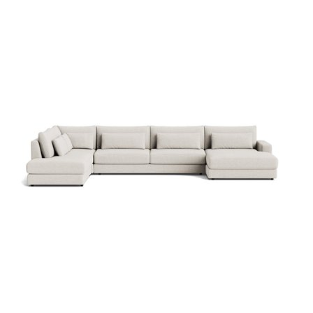 Sevilla U-sofa, højrevendt - Modesto Creme - 420x240x85 - Sofa, u-sofa