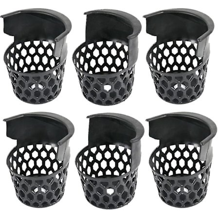 6 Stykker Biljardlommer til Bordtennisbord, Biljardkulekurver Biljardutstyr Med 12 Skruer Holdbare Erstatningslommer Web