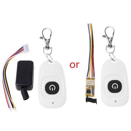 för DC 3,7V-24V trådlös kontrollomkopplare 433Mhz fjärrsändare och mottagare 12 volt trådlös reläomkopplare Hushåll