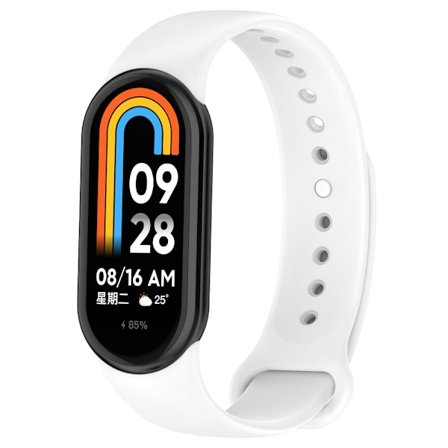 Silikonearmbånd Xiaomi Smart Band 8 Hvid