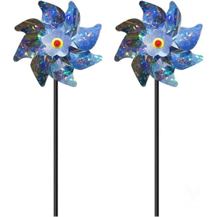 2 Fugle Vindmølle Til Have Reflekterende Vindmølle Vindmølle Fugle Vindmølle Anti Fugl Bruges Til Have Skadedyrsbekæmpelse Frugtplantage Landbrug