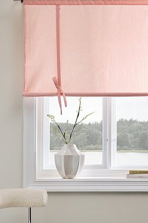 Jotex - Roll-up Gardin Ljusrosa SADIE - Köp Hissgardiner hos Jotex
