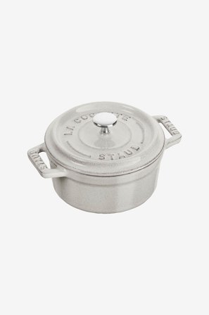 Staub - Gryde La Cocotte rund 10 cm, 0,25 L - Grå - Gryder & kasseroller - Fra Homeroom