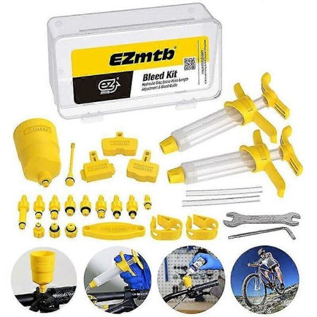 Safe and Reliable Bicycle Brake Bleed Kit, Comprehensive Toolset Offers Convenient and User-Friendly Maintenance for Hydraulic Disc Brakes