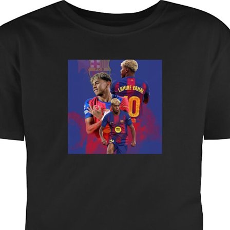 Barn T-shirt Lamine Yamal FCB Barcelona supertalang yttermittfältare