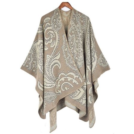 Dam Scarf Wraps Stole Winter Warm Tjock filt Oversized scarves (beige)