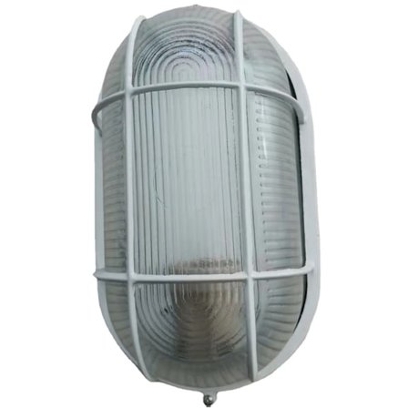 Explosionssäker lampa, hög temperatur oval rund explosionssäker belysningsskärmsskydd 20,6 cm * 10,7 cm * 8,6 cm för bastu