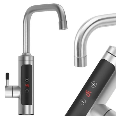 Elektrisk gennemstrømningsvandvarmer LCD køkkenarmatur 3000w[CO]