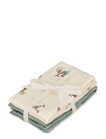 Cam Cam Copenhagen Wash Cloth, 4 Pack - Gots - Cream - 30X30CM