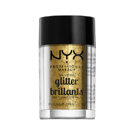 NYX Professional Makeup Face & Body Glitter Puder Dam Guld 2,5 G