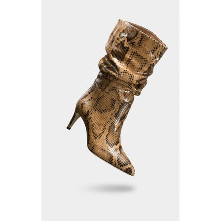 Paris Texas, Boots with snake effect Brązowy, Kobieta, Rozmiar: 36 EU