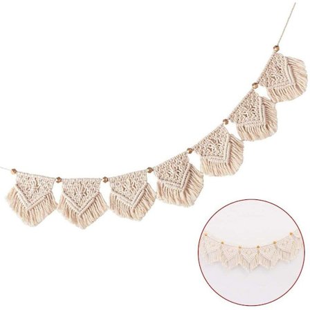 Macrame vægophæng boho dekoration, vævet vægdekoration gobelin, boheme KLB